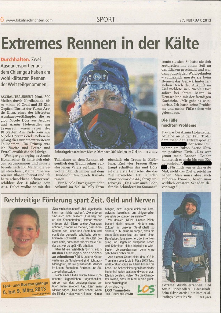 Bericht Chiemseenachrichten